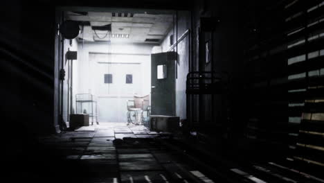 corredor abandonado del hospital