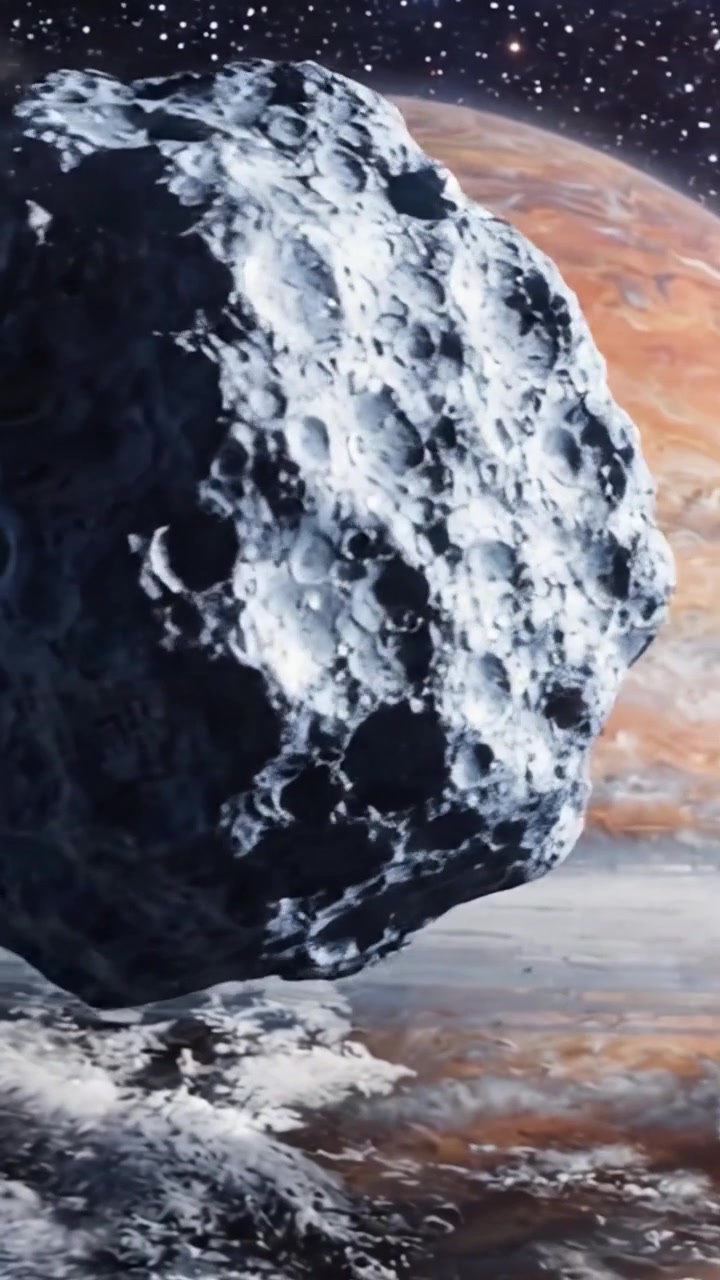 Uno Splendido Paesaggio Cosmico con un Pianeta Maestoso Circondato da un'Atmosfera Eterea e Affascinanti Oggetti Celesti nelle Profondità dello Spazio