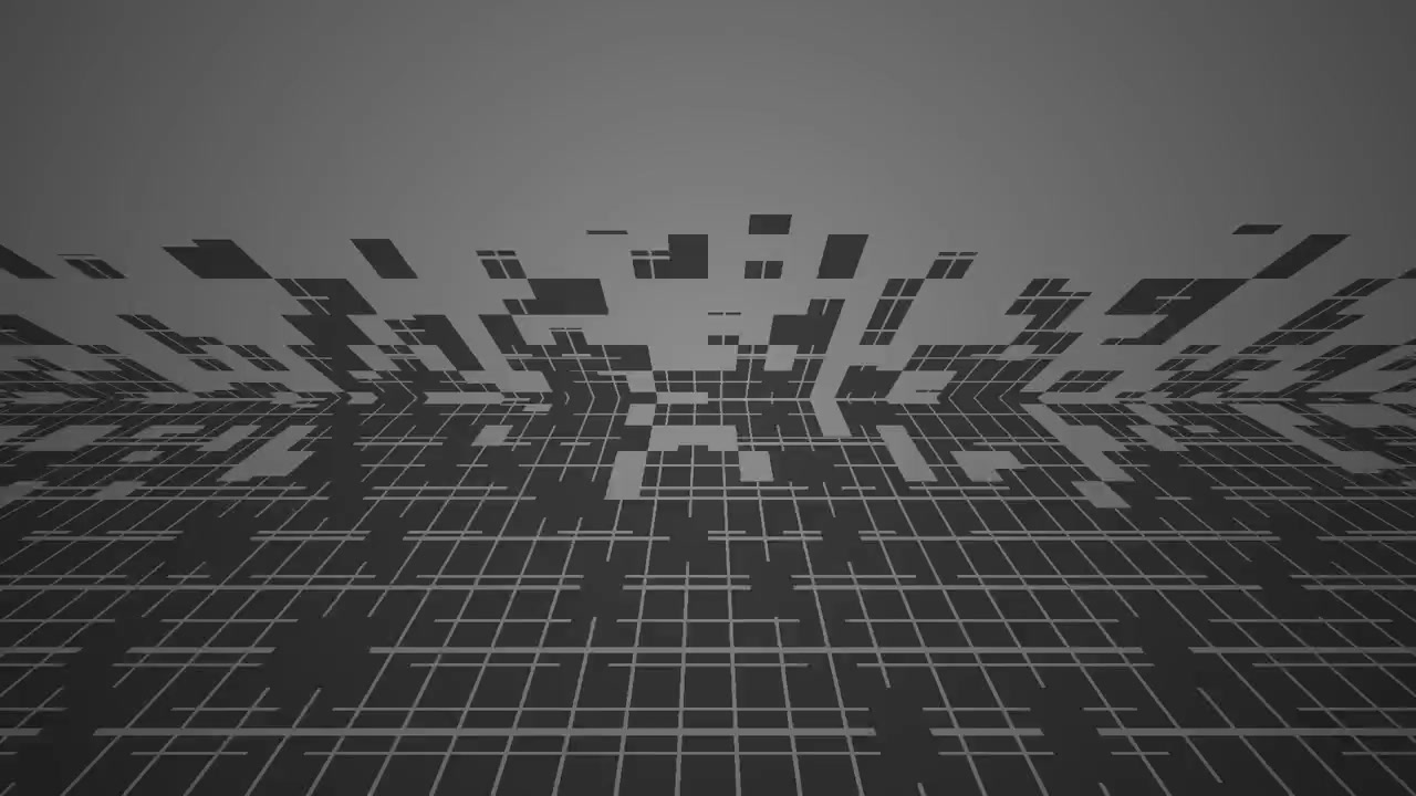 Abstract Digital Grid Background with Glitch Distortion Effects