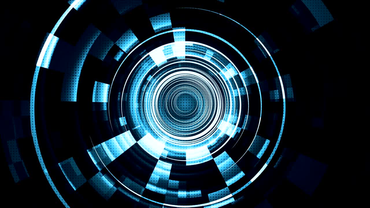 Blue Hi-Tech Space Technology Streaks