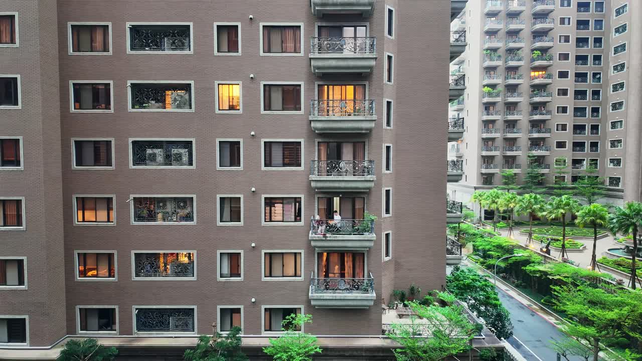 Apartment Buildings In Taoyuan City, Luzhu District, Taiwan - Hyperlapse