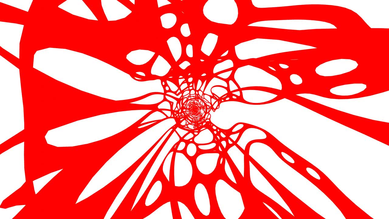 Red Wave On White Background