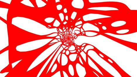 red wave on white background