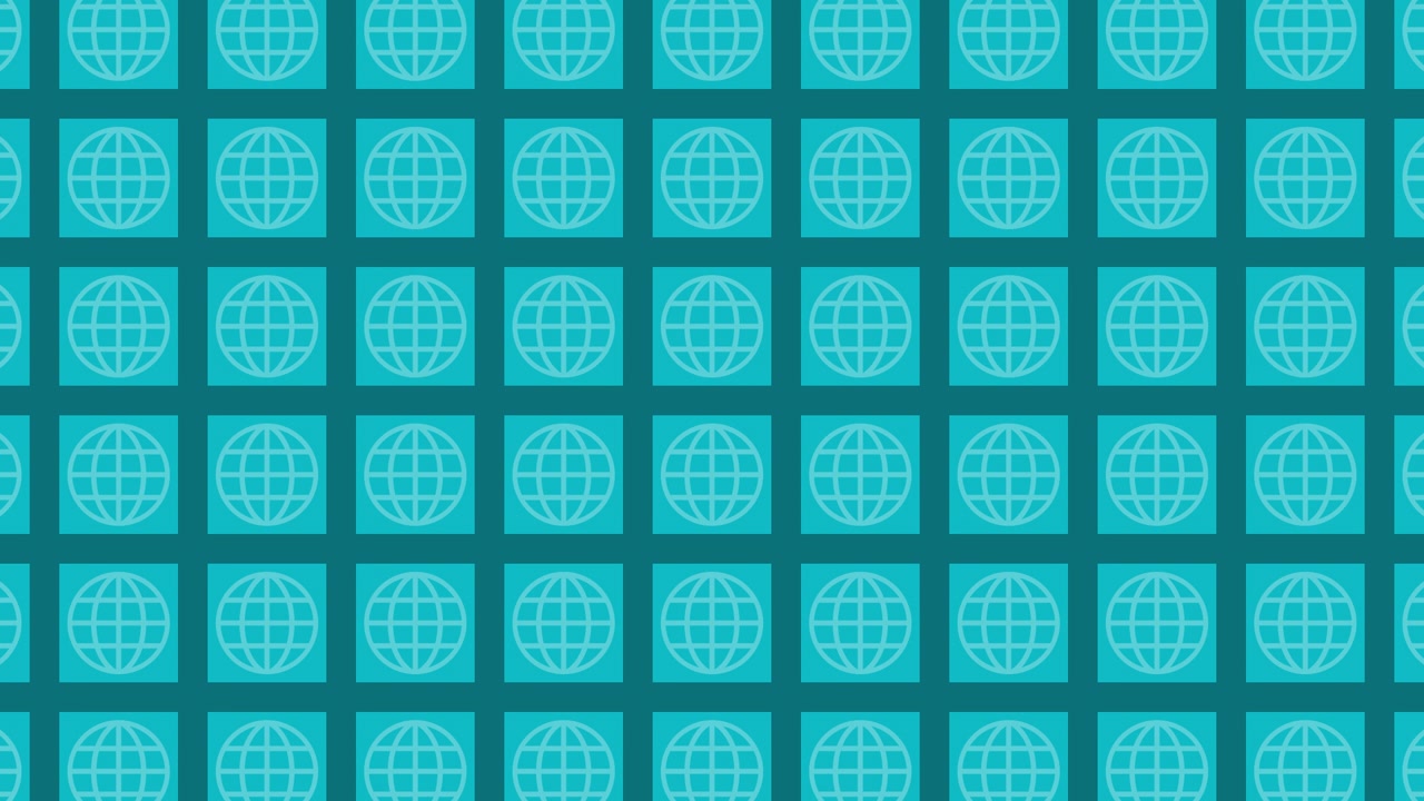 Teal Globe Pattern Background