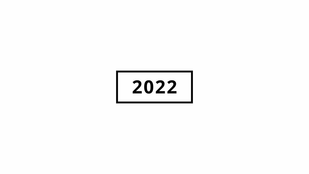 transición del año 2022, en 4k