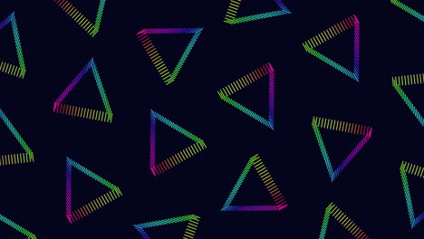 Futuristic-triangles-pattern-with-rainbow-neon-lines