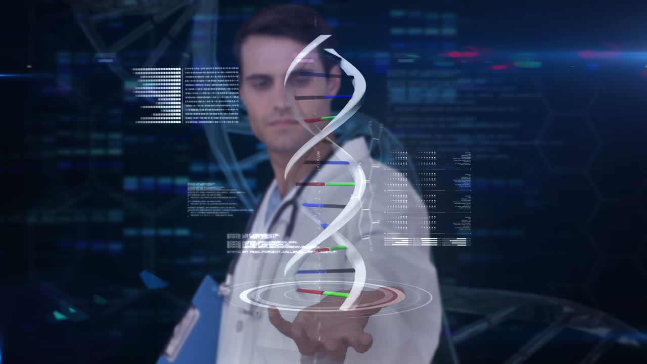 investigador analizando el adn