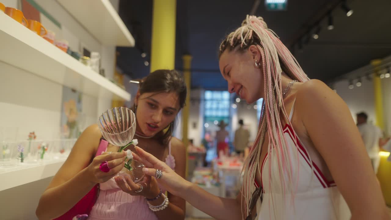 женщины покупают в магазине