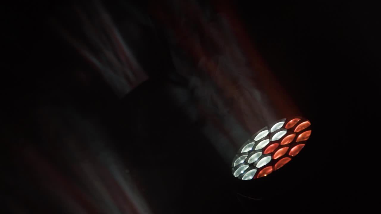 luces de concierto, material de archivo de equipo