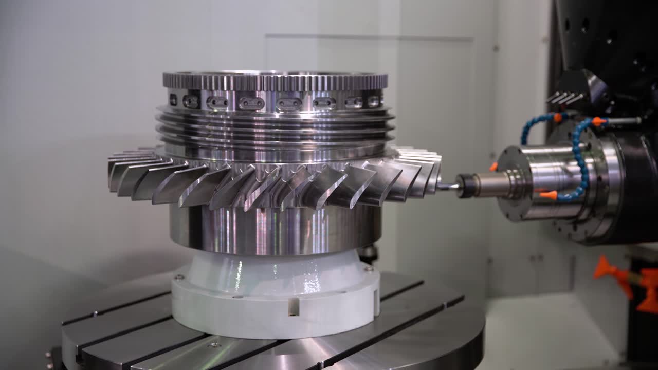 máquina de fresado cnc para el trabajo de metales.