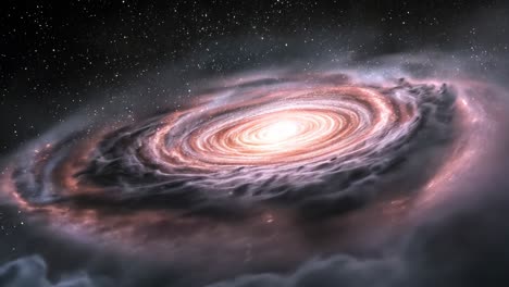 spiral galaxy in deep space