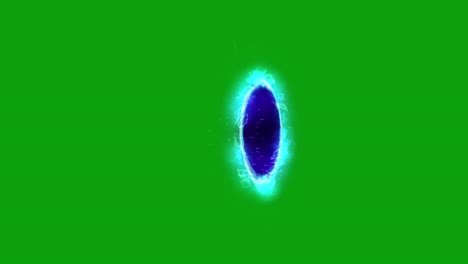 scifi portal motion graphics with green screen background