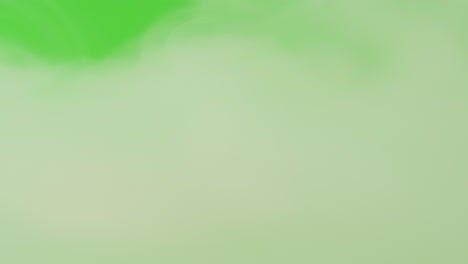 green background with smoke