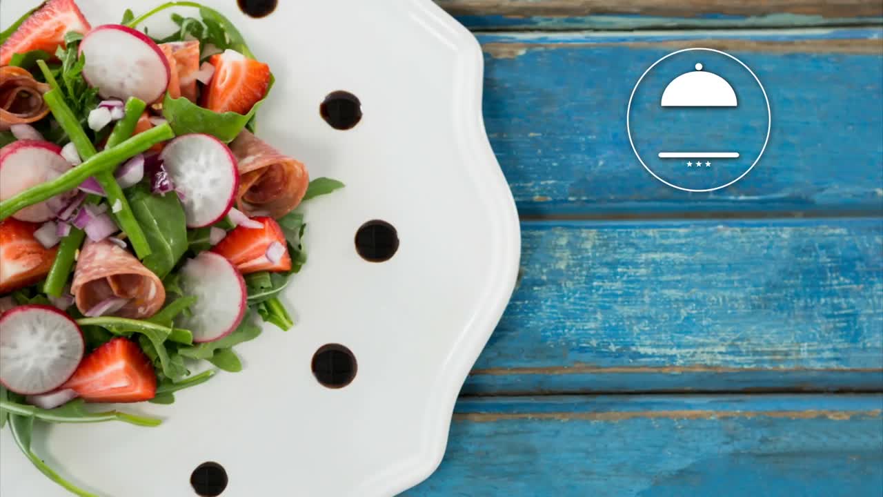 icono vectorial de la tapa del plato 4k