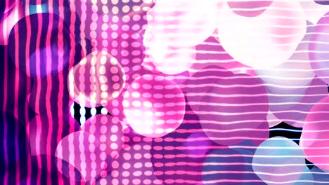bolas coloridas y cuadrícula simple - abstracción geométrica, distorsión del espacio, fondo generado por computadora, renderización 3d