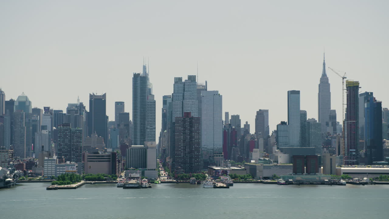 pan de midtown manhattan al barrio de hudson yards, ciudad de nueva york, u