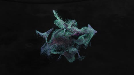 explosión de partículas abstractas