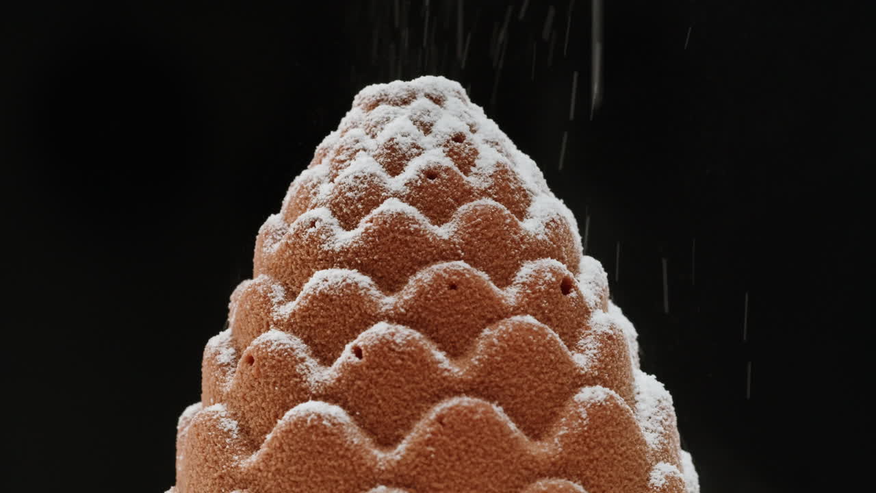 Pinecone Cake with Icing Sugar