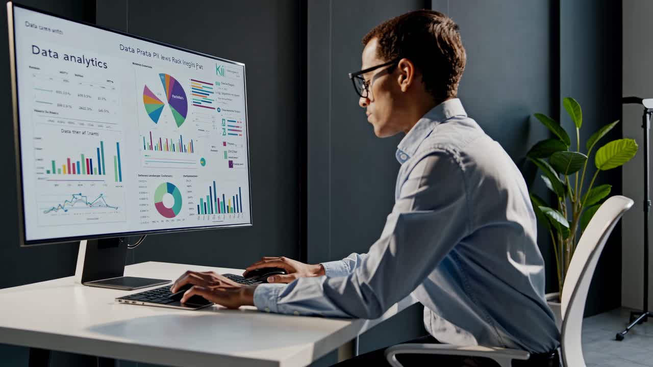 Business Analyst Working on Data Analytics