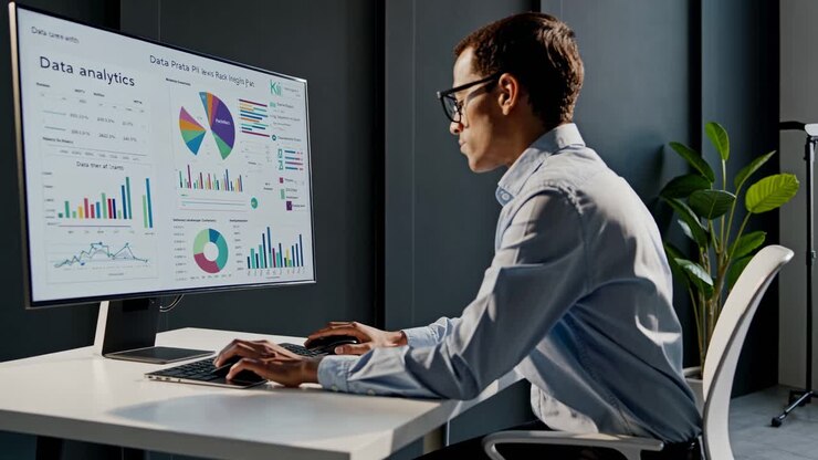 Business Analyst Working on Data Analytics