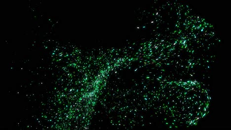 partículas brillantes abstractas