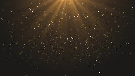 Awards stage background dust sparkling and luxury particles raising awards ceremony nightclub