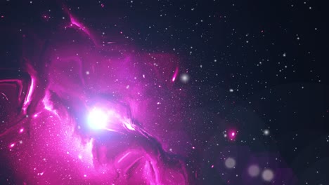 Las-Nubes-Nebulosas-De-Color-Magenta-Se-Mueven-En-El-Universo