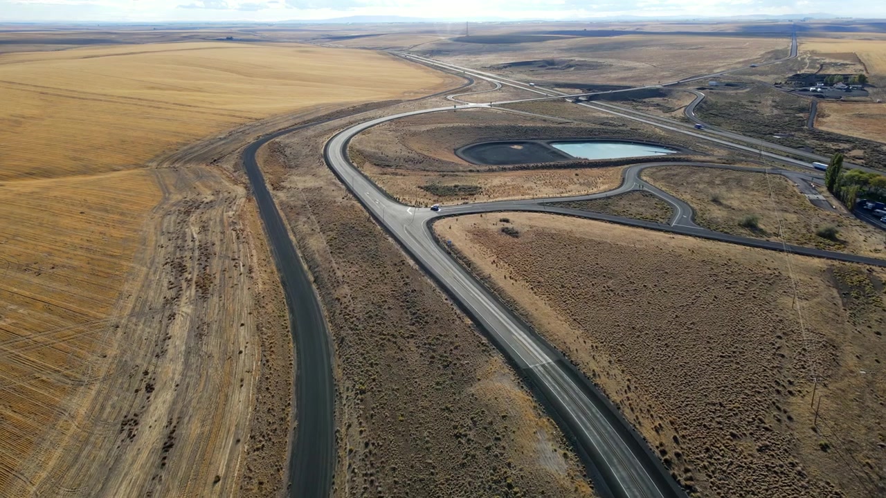 Forme geometriche create da un'autostrada nordamericana
