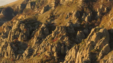 mountainous landscape at golden hour