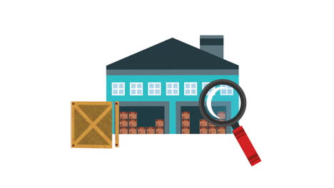 warehousing service design, video animation
