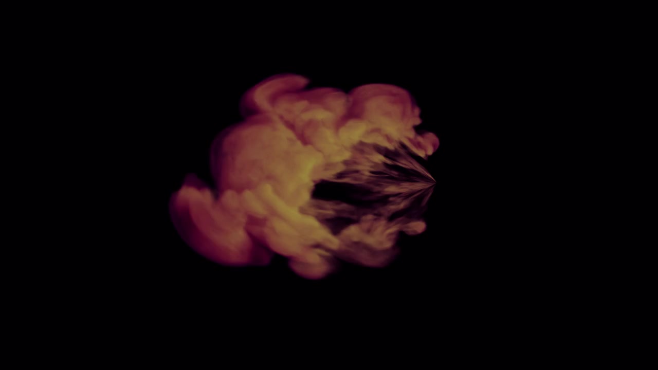 Vibrant Abstract Smoke Burst Effect on Black Background