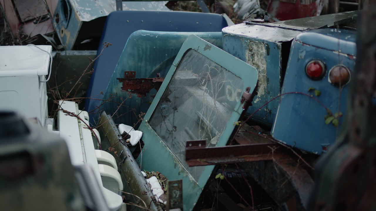 basura en el vertedero