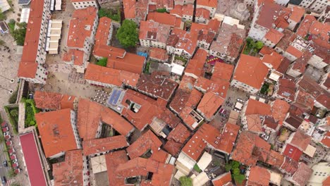 scenic aerial of ancient kotor stari grad in montenegro europe featuring castles and historic architecture