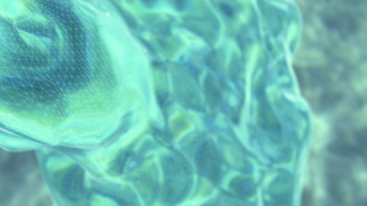 Greenish Deforming Liquid Underwater Loop