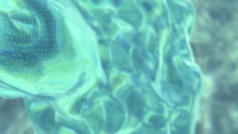 greenish deforming liquid underwater loop