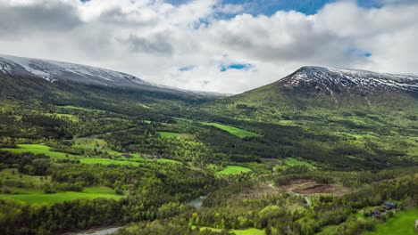 aerial view of trollheimen national park, norway