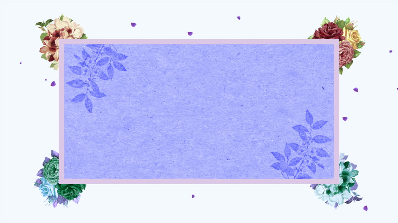 빈티지 다채로운 장미 꽃이  ⁇ 색 그라디언트에