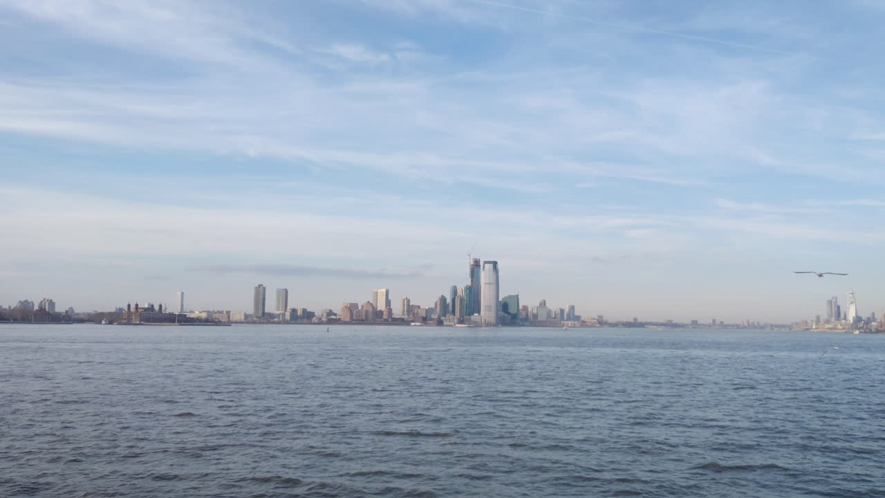 Jersey City Skyline from Across the Hudson River