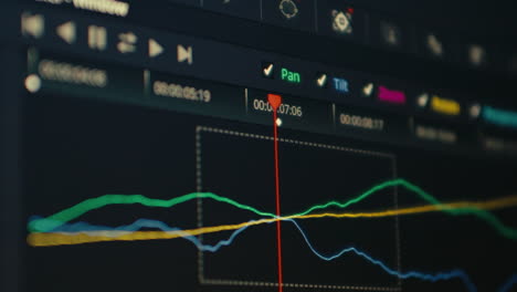 Color-Correction-Timeline-With-Cursor-Arrow-Moving-On-Computer-Monitor