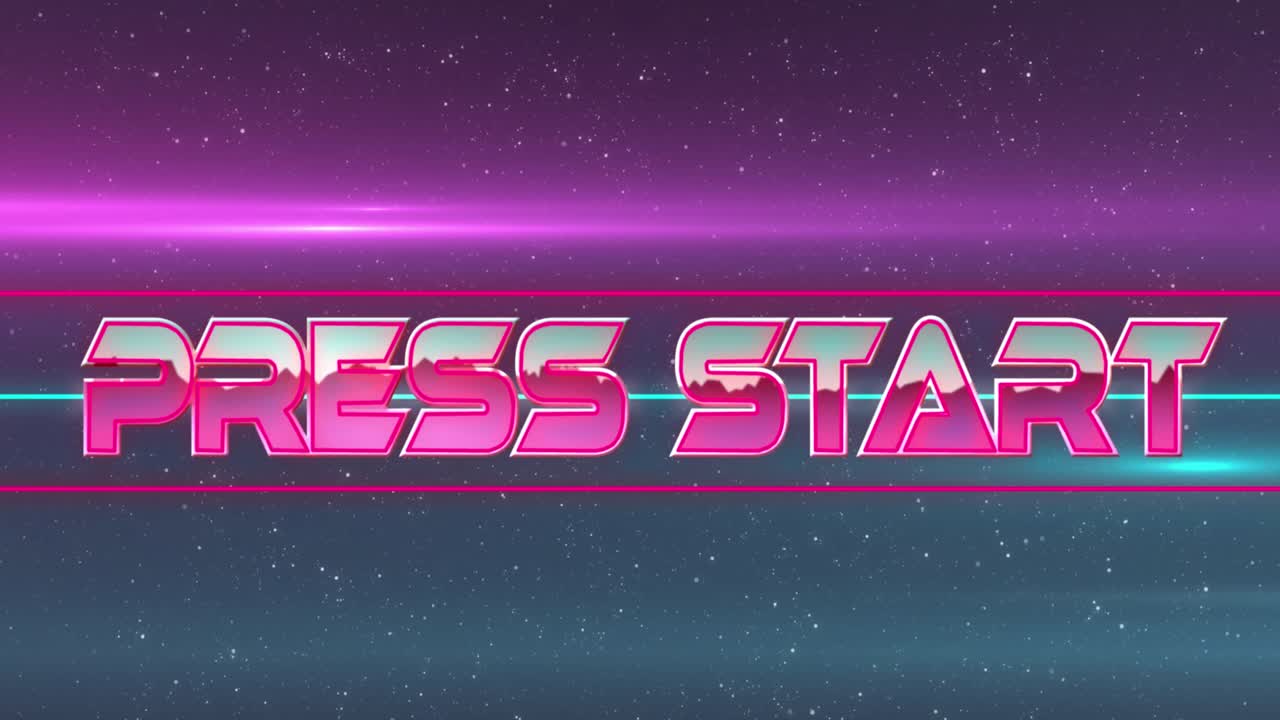 animación del texto de inicio de la prensa escrito en un bucle sin costuras