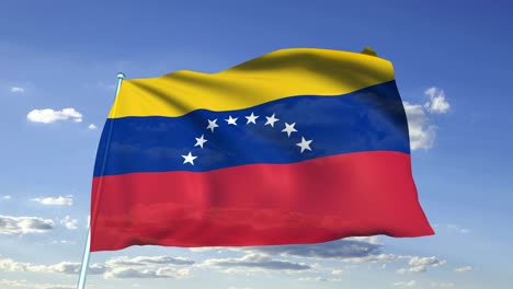 flag of venezuela (looping)