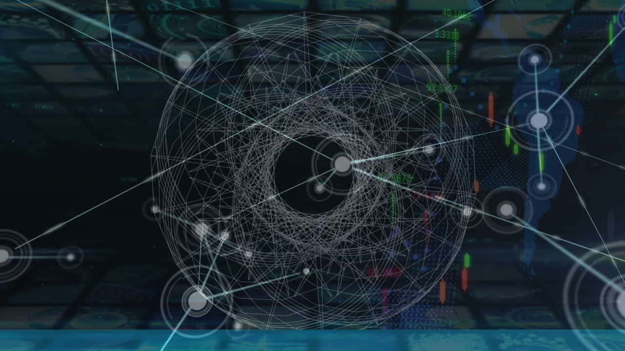 해군 디지털 공간에서 연결 및 그래프의 애니메이션