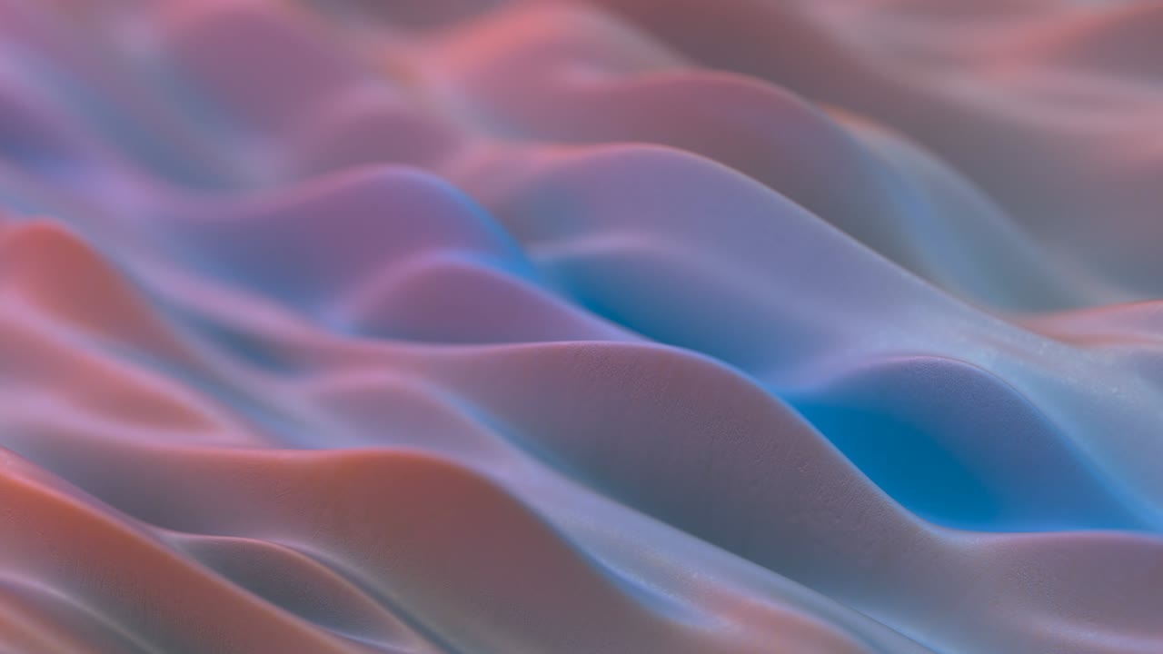 Rippled surface with shallow DOF seamless loop 3D render animation