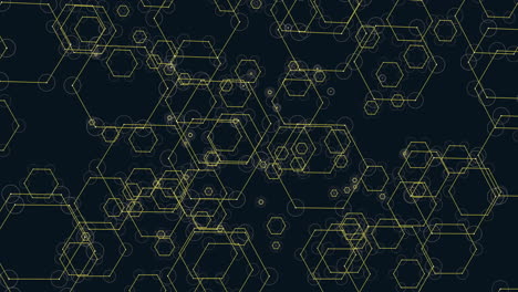 Golden-hexagonal-symmetry-depth-and-dimension-on-black-background