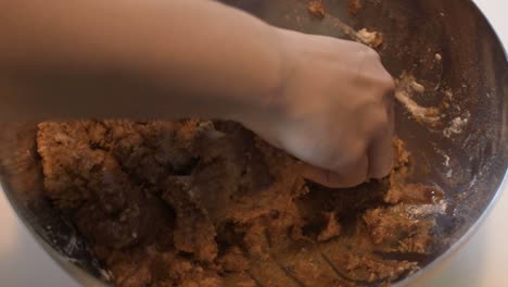 working caramel dough to the right consistency