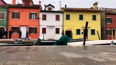 timelapse in burano, venice