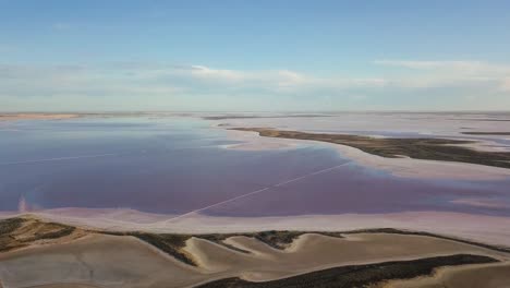 lake tyrrell, drone revealing amazing landscape of the salt lake, vic, australia