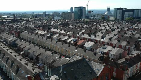 kensington east liverpool area drone footage.