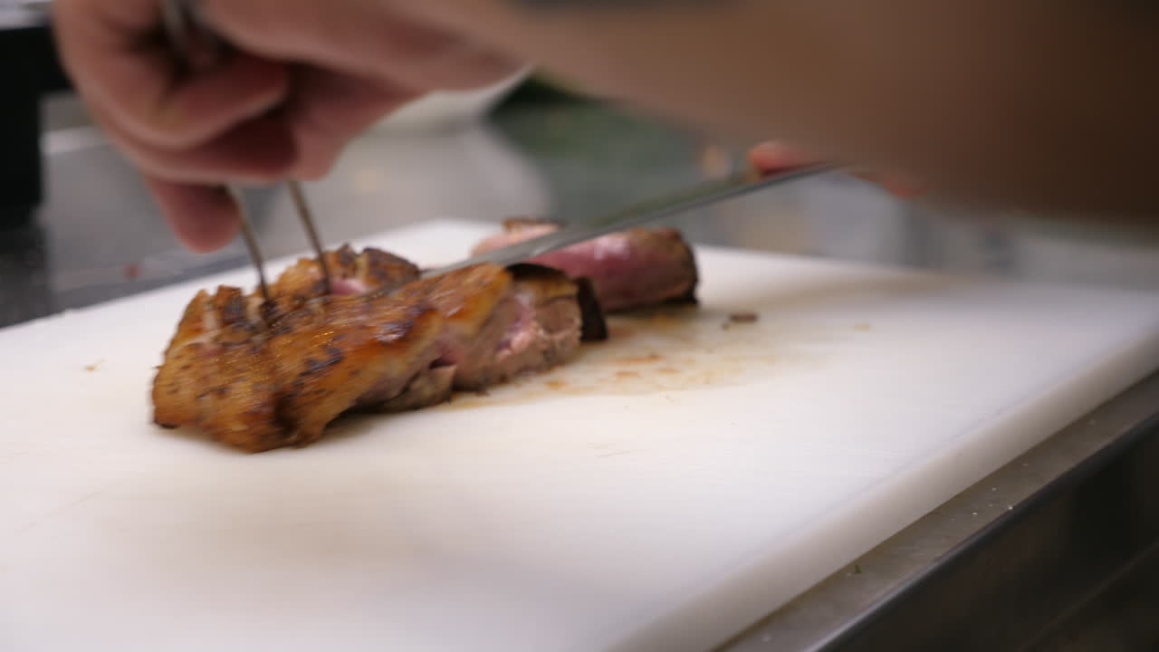 corte de pechuga de pato