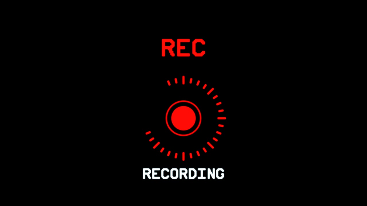 Retro VCR VHS transport controls overlay featuring play, pause, fast forward, and rewind buttons with 1x and 2x speed indicators. Pixelated white text and icons on a black background.